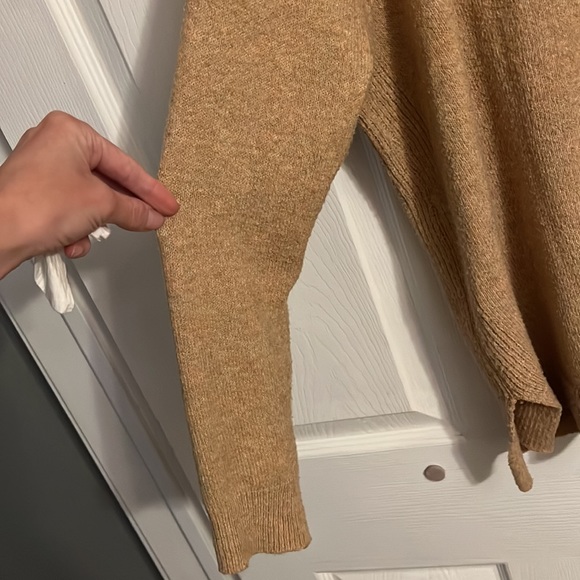 mustard yellow sweater with hints of speckled colors to contrast. - Picture 5 of 7